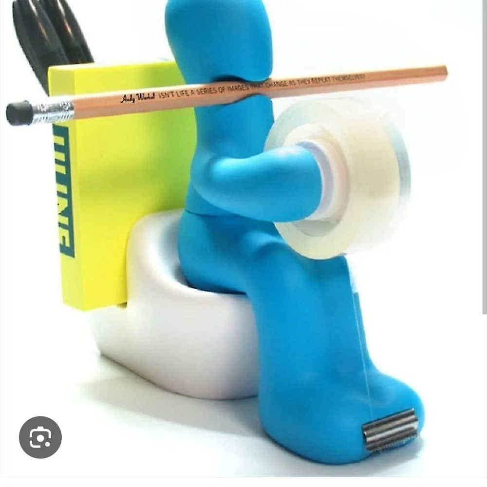 Tape Dispenser & Desk Organizer Gag Gift Butt Seat